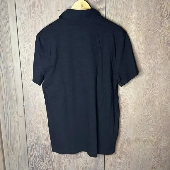 NWT Calvin Klein Jeans Black With White Logo Polo Shirt Size Small - Picture 2 of 5